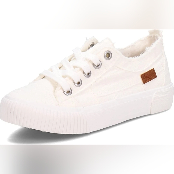 BLOWFISH Malibu Womens White Canvas Sneakers Size 7 LIKE-NEW - Picture 2 of 14